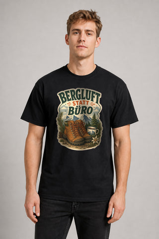 AI Model ai_male Bergluft Statt Büro Wandern T-Shirt
