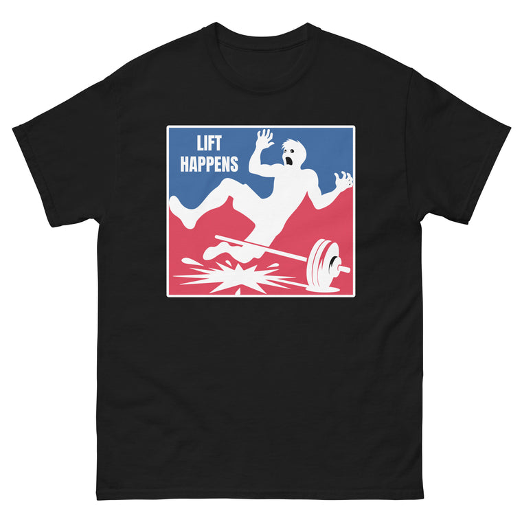 Lift Happens Deadlift Powerlifter Herren-T-Shirt