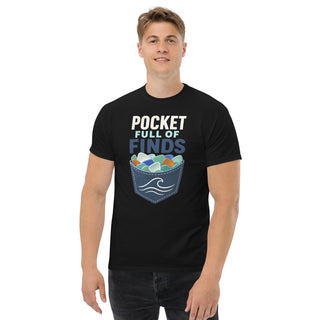 Gildan5000 Pocket Full of Finds T-Shirt Schwarz Men's 2 Front