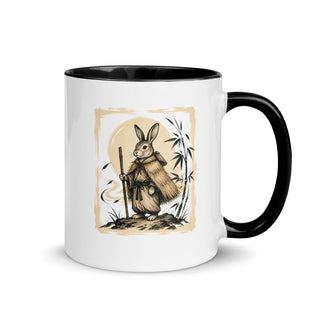 Mondwandernder Hase Tasse Zweifarbig Handle Right Produktbild 1