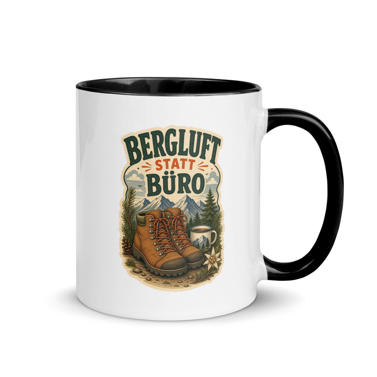 Bergluft Statt Büro Wandern Tasse Zweifarbig Handle Right Produktbild 1