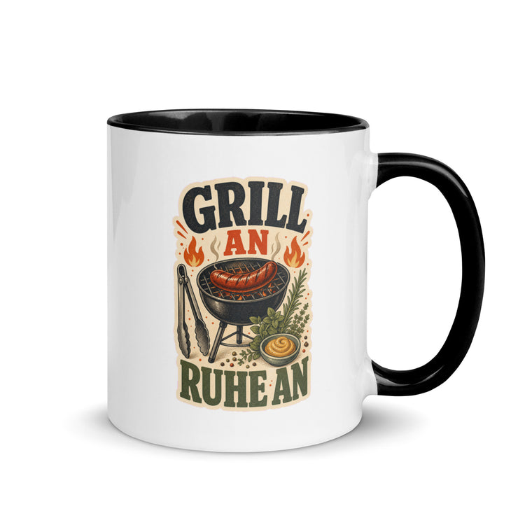 Grill An Ruhe An BBQ Tasse Zweifarbig Handle Right Produktbild 1
