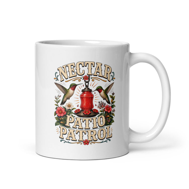 Nektar Patio Patrouille Kaffeetasse Weiß Handle Right Produktbild 1