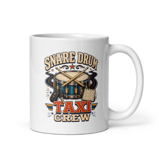 Snare Drum Taxi Crew Kaffeetasse Weiß Handle Right Produktbild 1