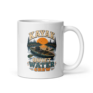 Kajak Ruhiges Wasser Crew Kaffeetasse Weiß Handle Right Produktbild 1