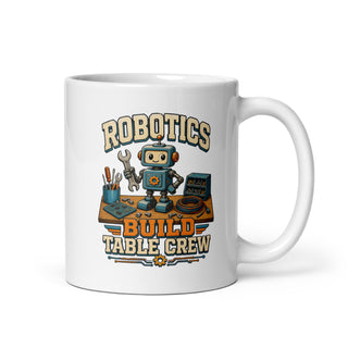 Robotik Bau Tisch Crew Kaffeetasse Weiß Handle Right Produktbild 1