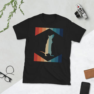 Zeigt color-rat-vintage-top-unisex-t-shirt-for-rat-owners-retro-stripes-with-rat-shirt-perfect-gift-for-color-rat-owners in Black