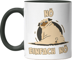 Nö Einfach Nö Mops 2 Witzige Black Tasse kaufen Geschenk