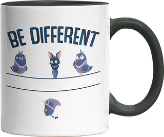 Be different Bat Witzige Black Tasse kaufen Geschenk