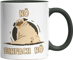 Nö Einfach Nö Mops 2 Witzige Black Tasse kaufen Geschenk