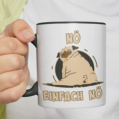 Nö Einfach Nö Mops 2 Witzige schwarze Tasse kaufen Geschenk