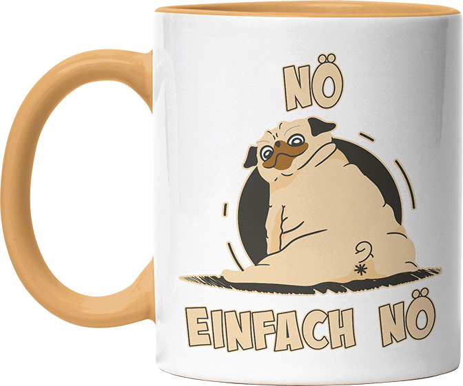 Nö Einfach Nö Mops 2 Witzige Goldgelb Tasse kaufen Geschenk