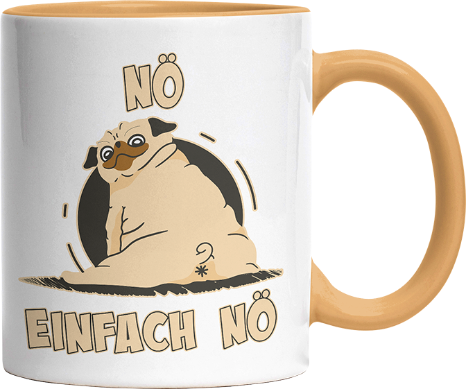 Nö Einfach Nö Mops 2 Witzige Goldgelb Tasse kaufen Geschenk