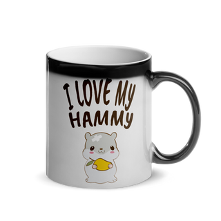 I Love My Hammy | Glänzende Zaubertasse