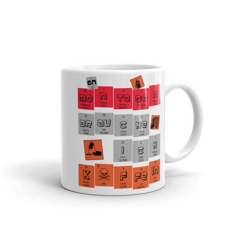 Bild einer An Montagen brauche ich Koffein | Tasse