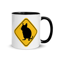 Bild einer Degu Warning Sign | Zweifarbige Tasse