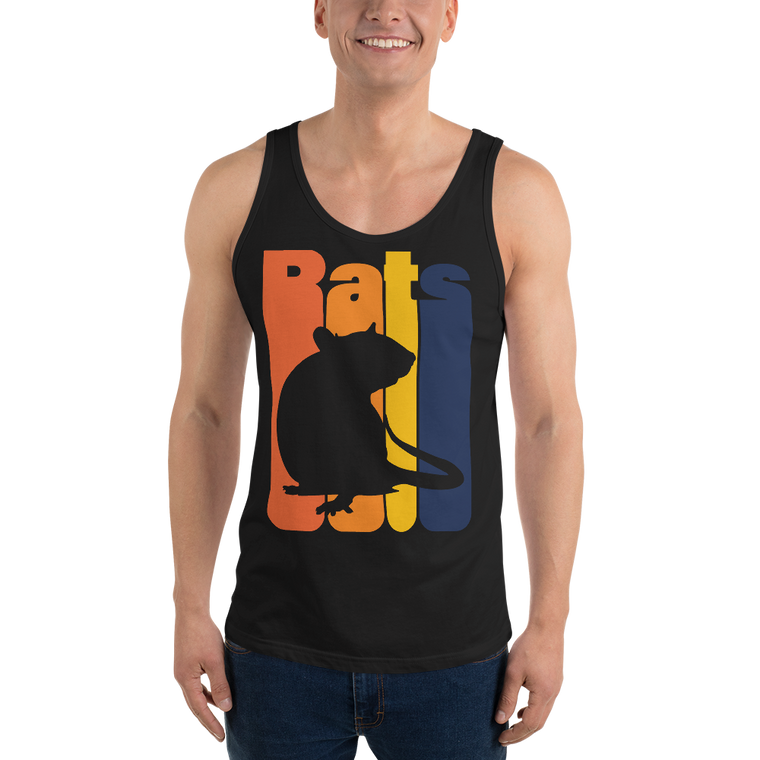 Pet Rat Vintage Font | Unisex tank top for rat keepers