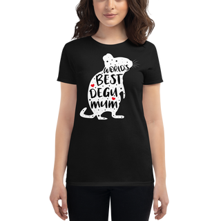 Eine Dame trägt World's Best Degu Mum | Frauen T-Shirt