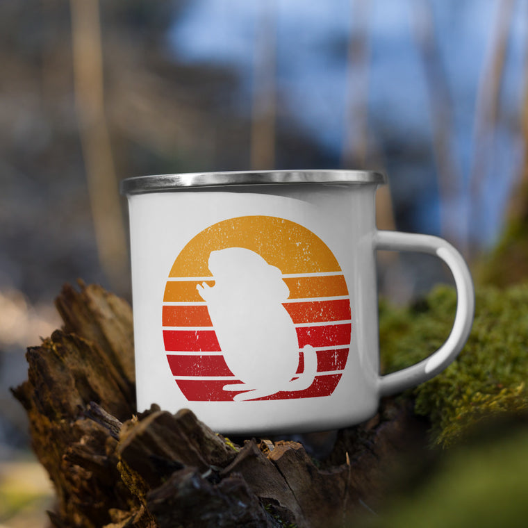 Chinchilla Retro Tasse | Emaille Tasse