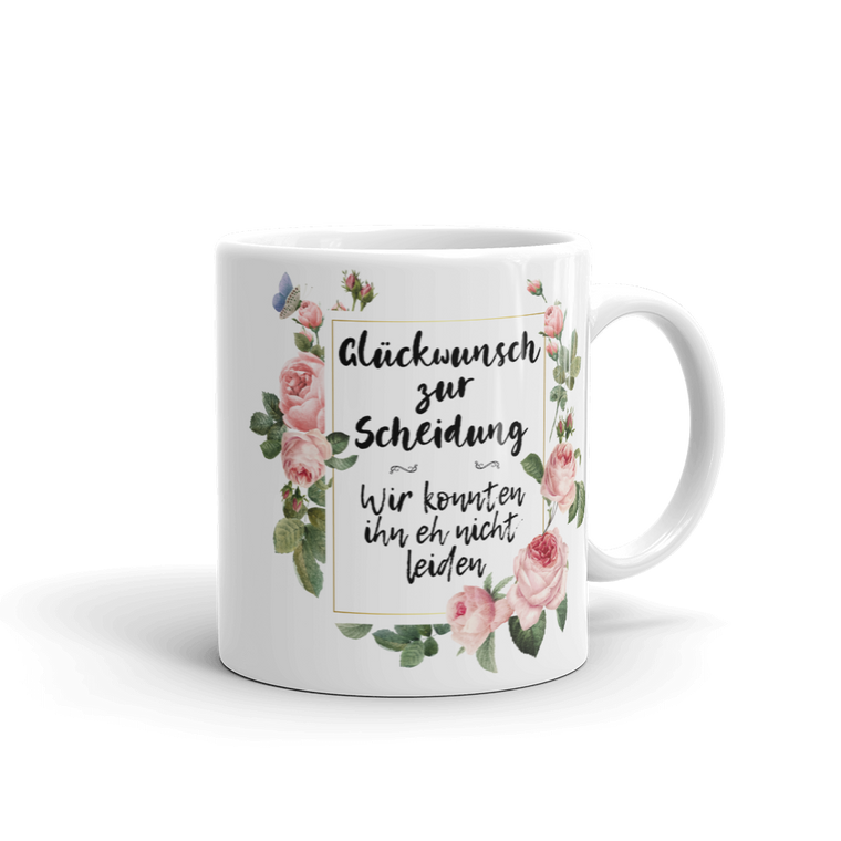 Kaffeetasse für Geschiedene. Glückwunsch zur Scheidung!