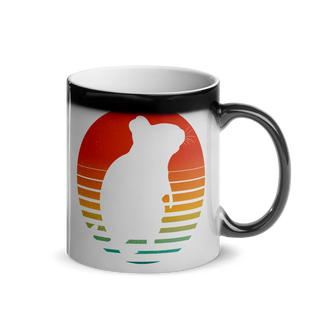 Degu Vintage Sun | Glänzende Zaubertasse