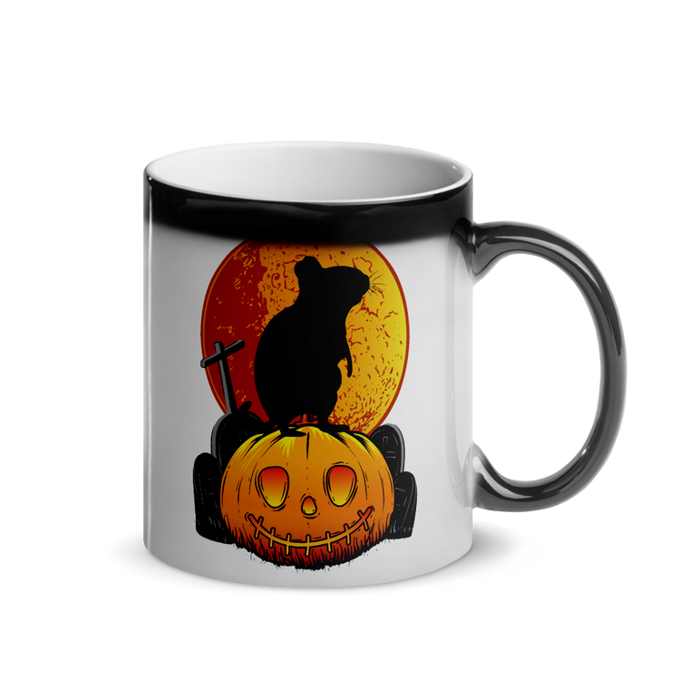 Degu Halloween | Glänzende Zaubertasse