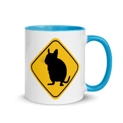 Degu Warning Sign | Two tone mug