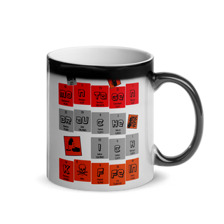 An Montagen brauche ich Koffein | Glänzende Zaubertasse