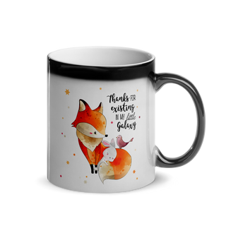 Thanks Fox Bunny Bird | Glänzende Zaubertasse