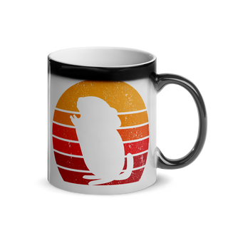 Chinchilla Retro Tasse | Glänzende Zaubertasse