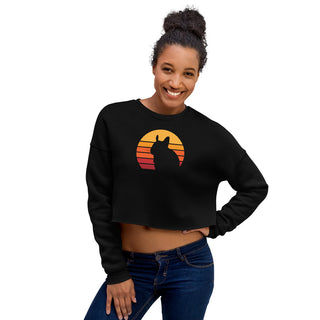Produktbild zeigt Degu Sunset | Crop Sweatshirt