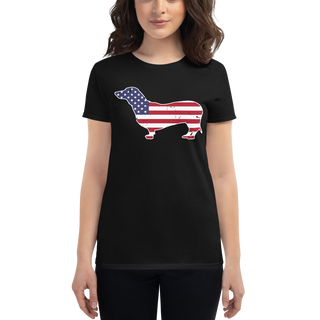 Dackel USA | Frauen T-Shirt
