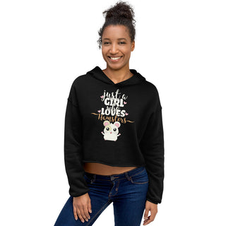 Produktbild zeigt Just A Girl Who Loves Hamsters | Crop Hoodie