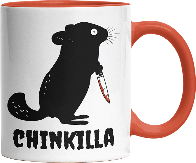 Chinkilla Witzige Orange Tasse kaufen Geschenk