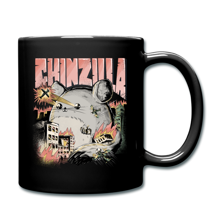 CHINZILLA | Schwarze Kaffeetasse - Schwarz