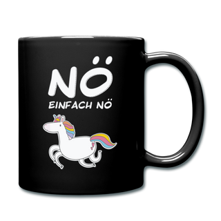 Nö Einhorn - Schwarz