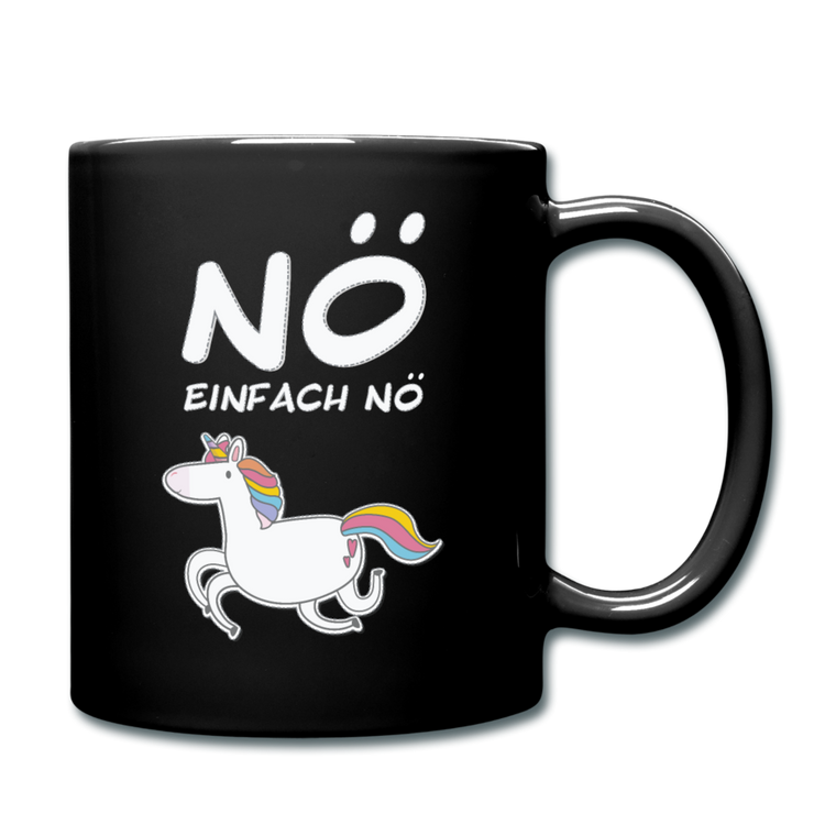 Nö Einhorn - Schwarz