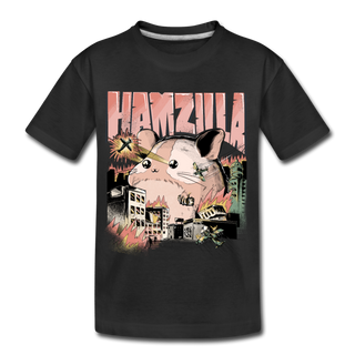 Hamzilla | Teenager Premium Bio T-Shirt - Schwarz