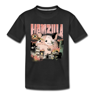 Hamzilla | Kinder Premium Bio T-Shirt - Schwarz