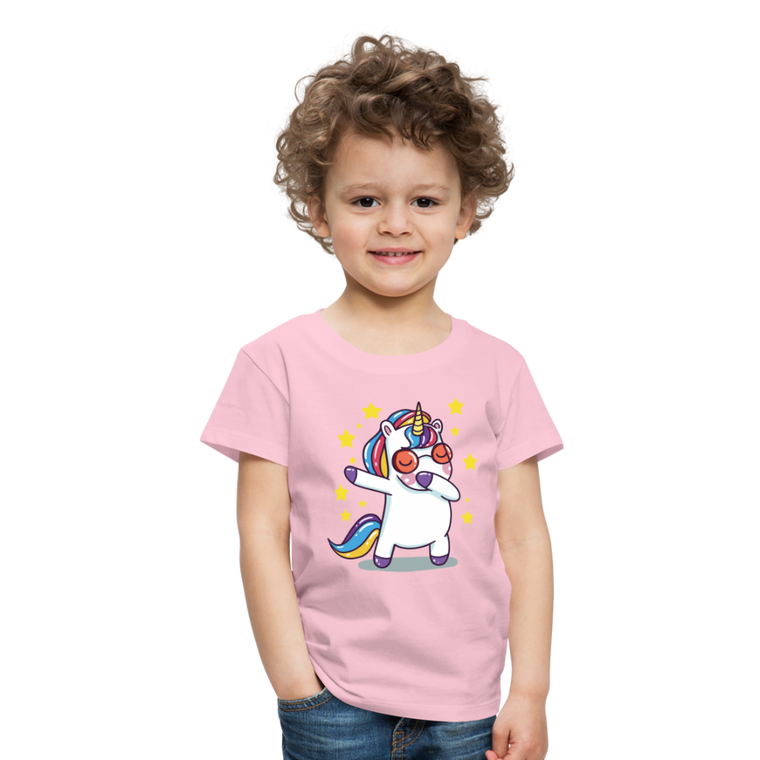 Dab Einhorn | Kinder Premium T-Shirt - Hellrosa