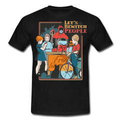 Let's Bewitch People | Männer T-Shirt - Schwarz