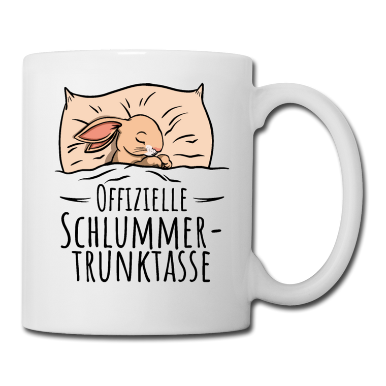 Offizielle Schlummertrunktasse | Tasse einfarbig - Weiß