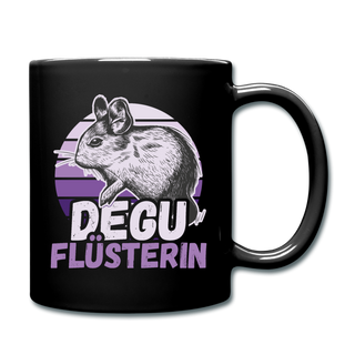 Degu Flüsterin | Tasse einfarbig - Schwarz