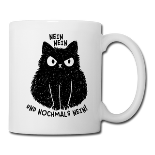 Nein Nein und nochmals Nein | Tasse - Weiß