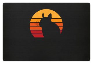 Octodon Degu | Vintage & Retro | Fußmatte in Schwarz in Größe 60x40cm