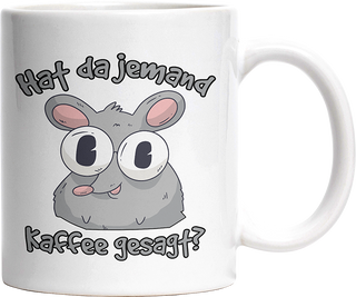 Hat da jemand Kaffee gesagt Ratte Witzige Tasse kaufen Geschenk